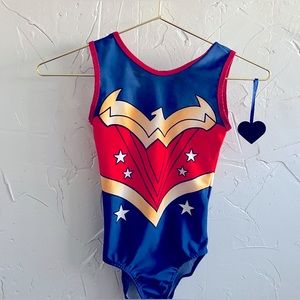 Girls’ Dynamo gymnastics super hero style tank leotard